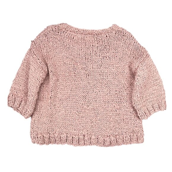 NWT Anthropologie LINE Open Knit Pullover Rose Sweater Size Large - Picture 2 of 5